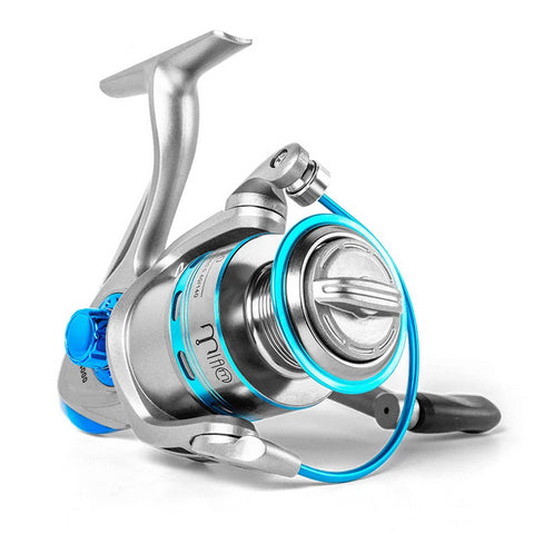 Spinning Reel 12BB+1 Stainless Steel 1000 6000 Right Left Hand Metal Coil Spool Ice Jigging Fishing Reel